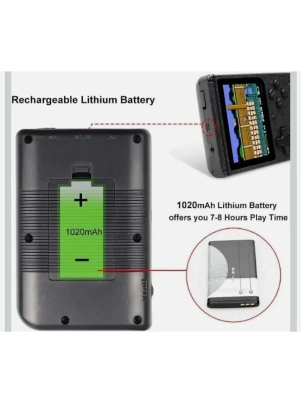 Game Box Plus Handheld Game 400 in 1 Transparent Game Console